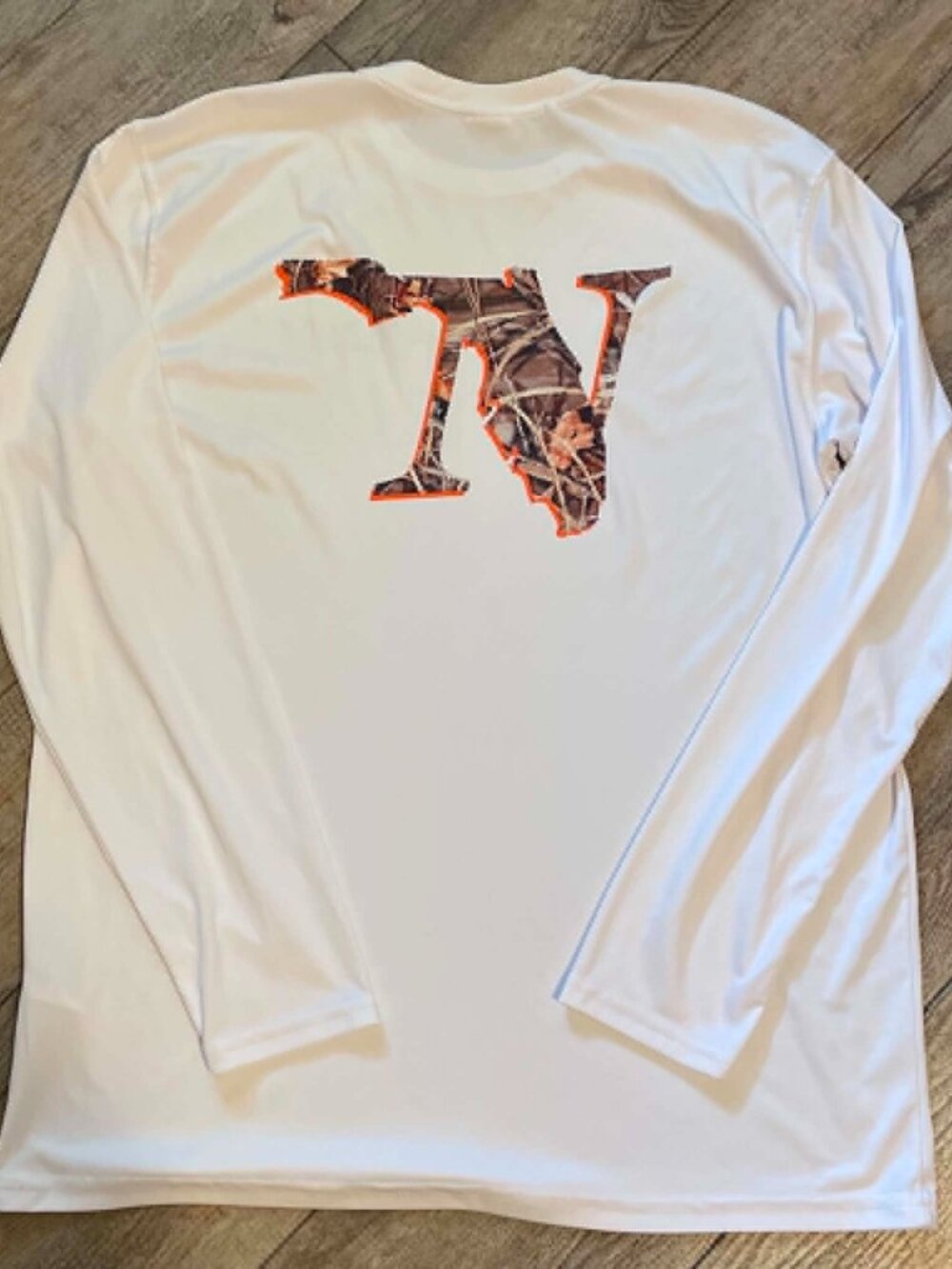 VAPOR APPAREL Men’s FLORIDA NATIVE Fishing Co. White Long Sleeve Shirt, Size XL